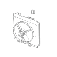 OEM 2000 Dodge Dakota Fan-Radiator Cooling Diagram - 52030033AE