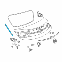 OEM 2019 Buick Cascada Lift Cylinder Diagram - 13437377