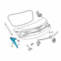 OEM 2018 Buick Cascada Hinge Diagram - 13453266