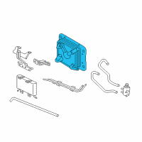 OEM 2017 Chevrolet City Express Auxiliary Cooler Diagram - 19317494