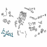 OEM 2019 Honda Ridgeline Wire Harness, Air Conditioner Diagram - 32157-TG7-A00