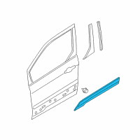 OEM 2016 Ford Transit Connect Body Side Molding Diagram - DT1Z-6120879-BB