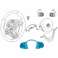 OEM 2016 BMW X5 Steering Wheel Switch Diagram - 61-31-9-312-725