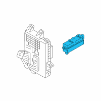 OEM 2014 Hyundai Elantra GT Ignition Control Module Relay Box Assembly Diagram - 91940-A5220