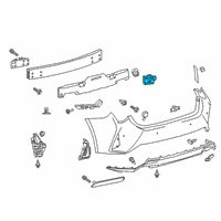 OEM 2022 Lexus RC F Sensor, Ultrasonic Diagram - 89341-78010-P1