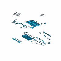 OEM Lexus RX400h Hv Supply Battery Assembly Diagram - G9510-48031