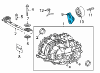 OEM Toyota Highlander Rear Support Diagram - 52391-0E080