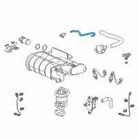 OEM Honda Accord Tube, Press Sensor Diagram - 17382-T2A-A00