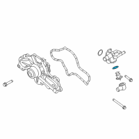 OEM Ford E-150 Econoline Club Wagon Thermostat O-Ring Diagram - F1VY-8255-A