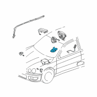 OEM 2005 Lexus IS300 Sensor Assy, Side Air Bag, RH Diagram - 89860-53040