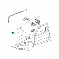 OEM 2004 Lexus IS300 Sensor, Air Bag, Front RH Diagram - 89173-59185