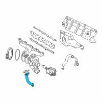 OEM 2017 BMW 740e xDrive Oil Pipe Outlet Diagram - 11-42-7-617-535