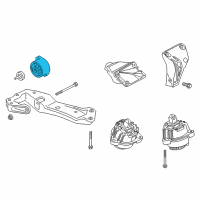 OEM 2014 BMW 528i Automatic Transmission Mount Diagram - 22-32-6-856-421