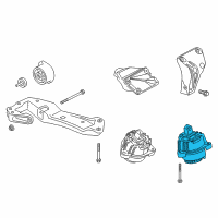 OEM 2013 BMW 528i Engine Mount Left Diagram - 22-11-7-935-147