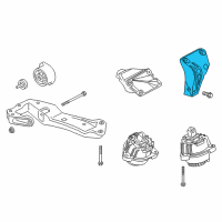 OEM 2015 BMW 528i Engine Mount Bracket Left Diagram - 22-11-6-794-167