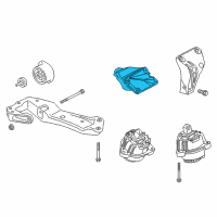 OEM 2016 BMW 528i xDrive Engine Mount Bracket Right Diagram - 22-11-6-854-886