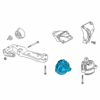 OEM 2012 BMW 528i xDrive Engine Mount Right Diagram - 22-11-7-935-148