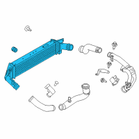 OEM 2016 Ford Police Interceptor Utility Intercooler Diagram - FB5Z-6K775-B