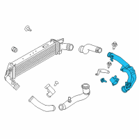 OEM 2017 Ford Explorer Outlet Hose Diagram - FB5Z-6C646-A