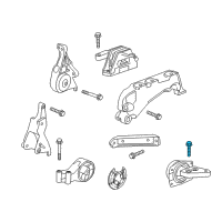 OEM GMC Terrain Bracket Bolt Diagram - 11588723