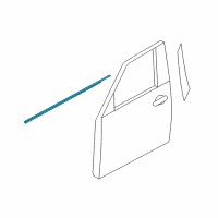 OEM 2021 Nissan Armada Moulding Assy-Front Door Outside, RH Diagram - 80820-1LA1D