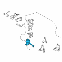 OEM 2015 Toyota Highlander Side Mount Diagram - 12362-0V040