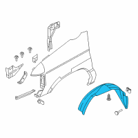 OEM 1999 Ford E-250 Econoline Fender Liner Diagram - 4C2Z-16102-AA
