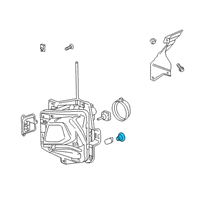 OEM 2018 Chevrolet Tahoe Signal Lamp Bulb Socket Diagram - 23233116