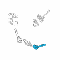 OEM 2012 Hyundai Veracruz Switch Assembly-Lighting & Turn Signal Diagram - 93410-3J101