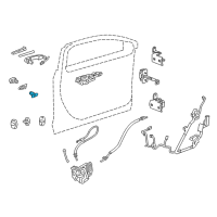 OEM 2021 Chevrolet Tahoe Lock Cylinder Diagram - 13590041