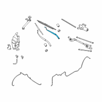 OEM 2010 Nissan Rogue Windshield Wiper Arm Assembly Diagram - 28881-JM00A