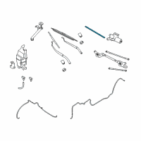 OEM Nissan Murano Refill-Wiper Blade, Driver Diagram - 28895-AR20A