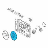 OEM Scion Fan Blade Diagram - 16361-28320