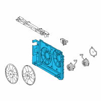 OEM 2012 Lexus HS250h Shroud, Fan Diagram - 16711-28440