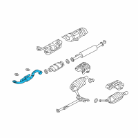 OEM 2007 Kia Optima Front Muffler Assembly Diagram - 286102G700