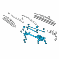 OEM 2004 Honda Accord Link, FR. Wiper Diagram - 76530-SDA-A01