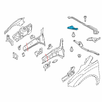 OEM 2018 Ford Transit Connect Lower Brace Mount Bracket Diagram - AV6Z-16060-B