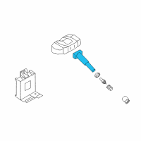 OEM 2017 Kia Niro Tire Pressure Monitoring Sensor Stem Diagram - 52936D4100