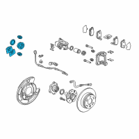 OEM Honda Accord Crosstour Caliper Set, RR. Diagram - 01473-SZ3-A01