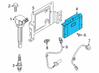 OEM 2022 Kia Sorento Electronic Control U Diagram - 391312MME0
