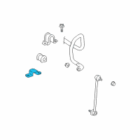 OEM 2012 Toyota Venza Stabilizer Bar Lower Bracket Diagram - 48827-0T010