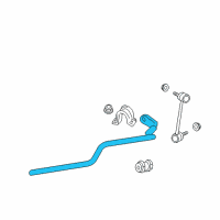 OEM Mercury Milan Stabilizer Bar Diagram - 6E5Z-5482-BA