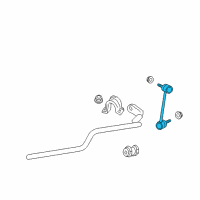 OEM 2007 Mercury Milan Stabilizer Link Diagram - 3M8Z-5K483-R