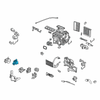 OEM Acura RL Motor Assembly, Driver Temperature Diagram - 79160-SJA-A01