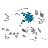 OEM Acura RL Heater Sub-Assembly Diagram - 79106-SJA-A01