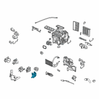 OEM Acura RL Motor Assembly, Temperature (Passenger) Diagram - 79170-SJA-A01