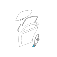 OEM 2006 Chrysler Sebring Window Regulator Motor Diagram - 5056030AD