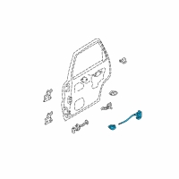 OEM 2001 Ford Escape Latch Assembly Diagram - 2L8Z-78264A01-AA
