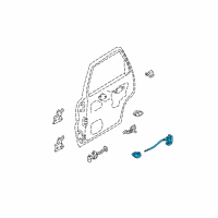 OEM Ford Escape Latch Assembly Diagram - 2L8Z-78264A00-AAA