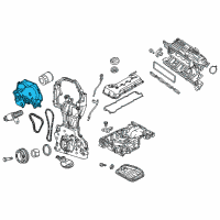 OEM Nissan Rogue Cover Assembly Valve Timing Control Diagram - 13041-3TA1A